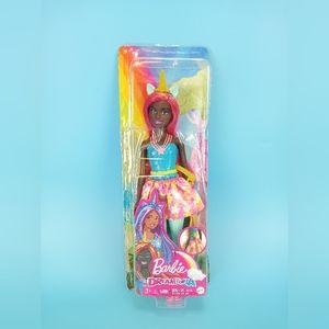 Mattel 2021 Dreamtopia Unicorn AA Barbie Doll Pink Hair New / Damaged Package